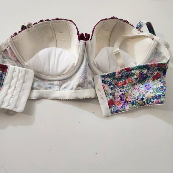 Garden Gate Floral Long Line Push Up Bra - Picture 6 of 6